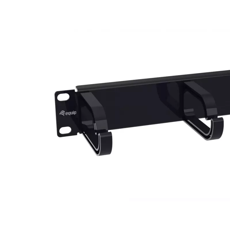 Equip πάνελ διαχείρισης καλωδίων 10 inch, 1U, μαύρο