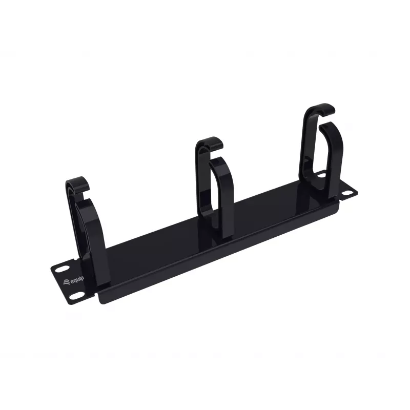 Equip πάνελ διαχείρισης καλωδίων 10 inch, 1U, μαύρο