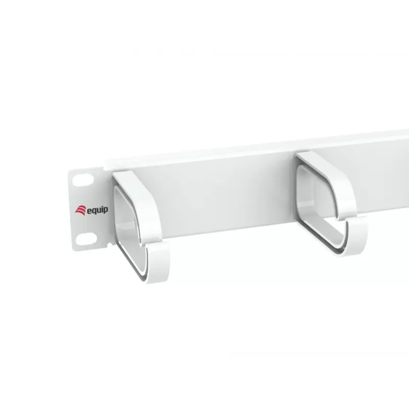 Equip πάνελ διαχείρισης καλωδίων 10 inch, 1U, ανοιχτό γκρι
