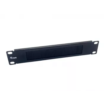 Πάνελ με βούρτσες Equip 10 inch 1U μαύρο χάλυβας πλάτος 25,4 mm
