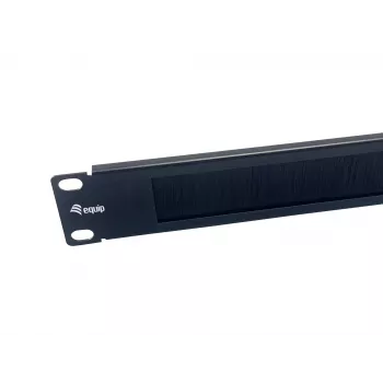 Πάνελ με βούρτσες Equip 10 inch 1U μαύρο χάλυβας πλάτος 25,4 mm