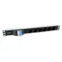 Equip 333312 μονάδα διανομής ρεύματος (PDU) 6 πρίζες AC 1U μαύρο