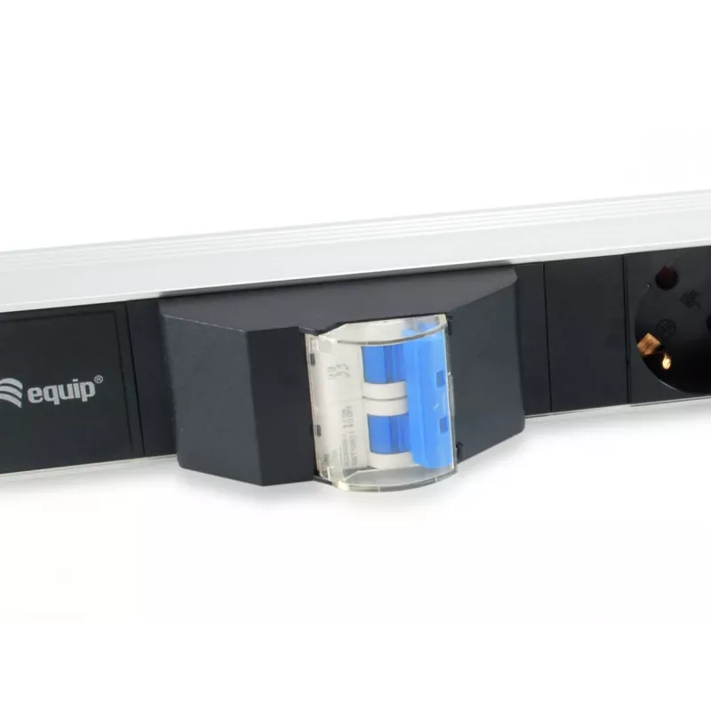 Equip 333312 μονάδα διανομής ρεύματος (PDU) 6 πρίζες AC 1U μαύρο