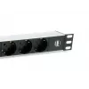 Equip 333315 μονάδα διανομής ρεύματος (PDU) 7 έξοδοι AC 1U μαύρο, ασημί