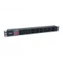 Equip πολύπριζο 8 θέσεων, 6 x IEC-C13 + 2 x IEC-C19, διακόπτης on/off, περίβλημα αλουμινίου