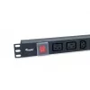 Equip πολύπριζο 8 θέσεων, 6 x IEC-C13 + 2 x IEC-C19, διακόπτης on/off, περίβλημα αλουμινίου