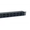 Equip πολύπριζο 8 θέσεων, 6 x IEC-C13 + 2 x IEC-C19, διακόπτης on/off, περίβλημα αλουμινίου