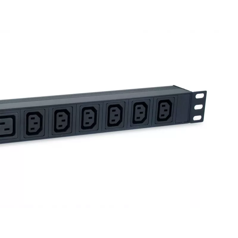 Equip πολύπριζο 8 θέσεων, 6 x IEC-C13 + 2 x IEC-C19, διακόπτης on/off, περίβλημα αλουμινίου
