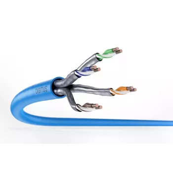 DIGITUS καλώδιο εγκατάστασης - CAT6a - U/FTP - AWG 23/1 - 100m - μπλε