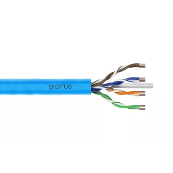 DIGITUS καλώδιο εγκατάστασης - CAT6a - U/UTP - AWG 23/1 - 305m - ανοιχτό μπλε