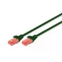 Καλώδιο Patch DIGITUS - CAT6 - U/UTP - Snagless - Cu - 10m - πράσινο