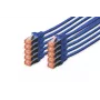 Καλώδιο Patch DIGITUS - CAT6 - S/FTP - Snagless - Cu - 2m - μπλε - συσκευασία 10 τεμ.