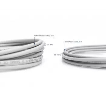 Λεπτό καλώδιο Patch DIGITUS - CAT6 - U/UTP - Snagless - Cu - 2m - γκρι