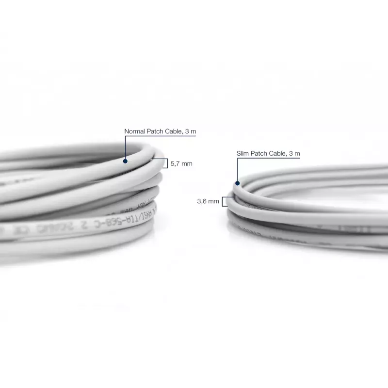 Λεπτό καλώδιο Patch DIGITUS - CAT6 - U/UTP - Snagless - Cu - 2m - γκρι
