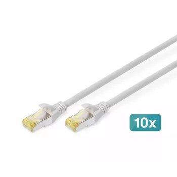 Καλώδιο Patch DIGITUS - CAT6a - S/FTP - Snagless - 2m - κόκκινο - 10 τεμ.