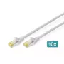 Καλώδιο Patch DIGITUS - CAT6a - S/FTP - Snagless - 2m - κόκκινο - 10 τεμ.