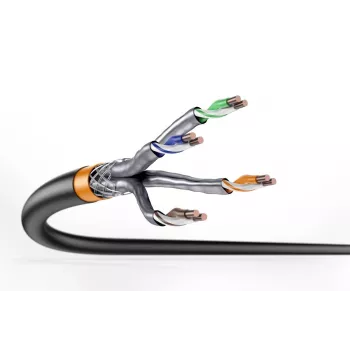 Καλώδιο εγκατάστασης DIGITUS - Cat 7 - S/FTP - AWG 23/1 - 500 m - μαύρο