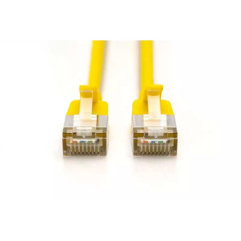 Λεπτό καλώδιο Patch DIGITUS - CAT6A - F-FTP - 3 m - κίτρινο