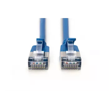Λεπτό καλώδιο Patch DIGITUS - CAT6A - F-FTP - 5m - μπλε