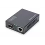 Μετατροπέας μέσων DIGITUS, SFP 10/100/1000Base-T σε SFP Open Slot, με τροφοδοτικό, χωρίς μονάδα SFP