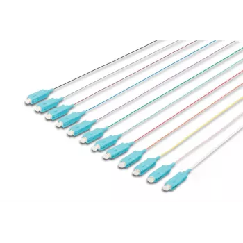 Pigtail ίνας DIGITUS SC Loose Buffer 50/125 µ 12 τεμ. - κωδικός χρώματος DIN IEC 304 μήκος 2m κλάση OM3