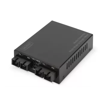 DIGITUS Μετατροπέας μέσων Multi-/Singlemode Gigabit, μήκος κύματος: 850 nm 1310 nm 20 km