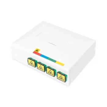DIGITUS Θήκη FTTH, με 4x SC (APC) SX επιφάνεια αντάπτορα και τοποθέτηση σε ράγα DIN
