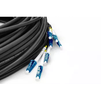 DIGITUS Καλώδιο Breakout - 8 ίνες SM G.657.A1 LC/UPC-LC/UPC universal μαύρο 100m