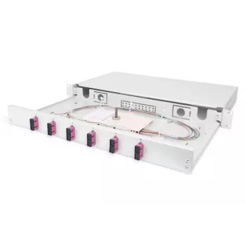 DIGITUS Θήκη συγκόλλησης οπτικών ινών SC OM4 1U 6xSC-DX Κασ. Pigtails Ζεύκτες