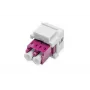 DIGITUS Ζεύκτης οπτικών ινών LC/LC Duplex, Multimode-OM4, μονάδα Keystone