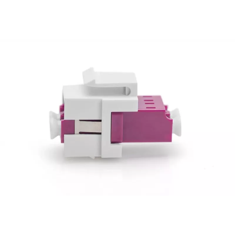 DIGITUS Ζεύκτης οπτικών ινών LC/LC Duplex, Multimode-OM4, μονάδα Keystone