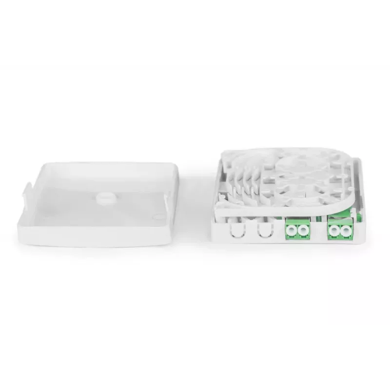 DIGITUS Πρίζα σύνδεσης FTTH, με 2x LC(APC) DX αντάπτορα, επιτοίχια τοποθέτηση