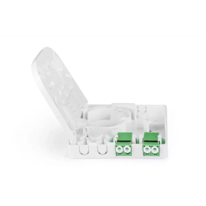 DIGITUS Πρίζα σύνδεσης FTTH, με 2x LC(APC) DX αντάπτορα, επιτοίχια τοποθέτηση