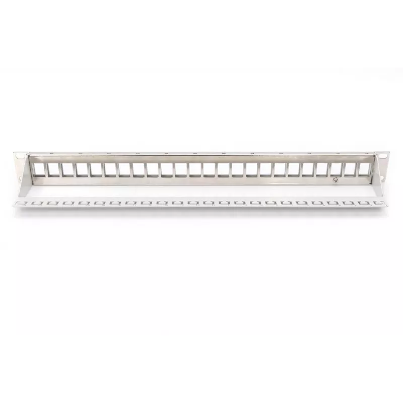 DIGITUS Αρθρωτό Patchpanel για Keystone Jack, 1U τοποθέτηση σε rack – χωρίς μονάδες
