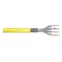 DIGITUS Καλώδιο εγκατάστασης - Cat 7a - S/FTP - AWG 22/1 Simplex - 100 m - Κίτρινο