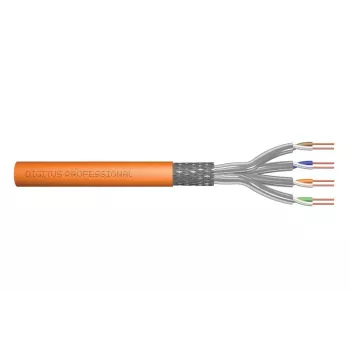 DIGITUS Καλώδιο εγκατάστασης - Cat 7 - S/FTP - AWG 23/1 Simplex - 1000 m - πορτοκαλί