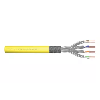 DIGITUS Καλώδιο εγκατάστασης - CAT 7A - S/FTP - AWG 22/1 simplex - 500 m - κίτρινο - B2ca