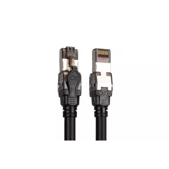 DIGITUS Καλώδιο patch - Κατ. 8.1 - S/FTP - AWG 24/7 - 5m - Μαύρο