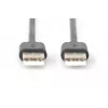 DIGITUS Καλώδιο σύνδεσης USB 2.0 A 1m συμβατό με USB 2.0