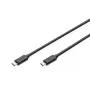 DIGITUS ASSMANN Καλώδιο σύνδεσης USB Type-C, Type-C σε C αρσενικό/αρσενικό, 2m High-Speed μαύρο