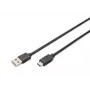 DIGITUS ASSMANN Καλώδιο σύνδεσης USB Type-C, Type-C σε A βύσμα αρσενικό/βύσμα αρσενικό, 3m, 3A, 480 MB/s, έκδοση 2.0, μαύρο