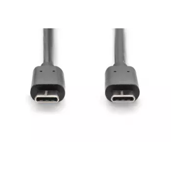 DIGITUS ASSMANN Καλώδιο σύνδεσης USB Type-C, Type-C σε C αρσενικό/αρσενικό, 3m High-Speed μαύρο