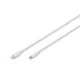 DIGITUS Καλώδιο φόρτισης USB σιλικόνης USB-C – Lightning USB 2.0 60 W – 2 m λευκό