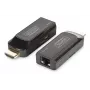 DIGITUS Σετ επέκτασης Mini HDMI, Full HD 50m CAT6/6A/7, τροφοδοσία μέσω καλωδίου Micro-USB, μαύρο