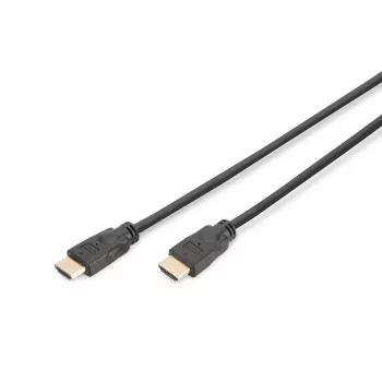 DIGITUS Καλώδιο σύνδεσης HDMI Premium High Speed, Type-A αρσενικό/αρσενικό, 5m με Ethernet, Ultra HD 60p μαύρο