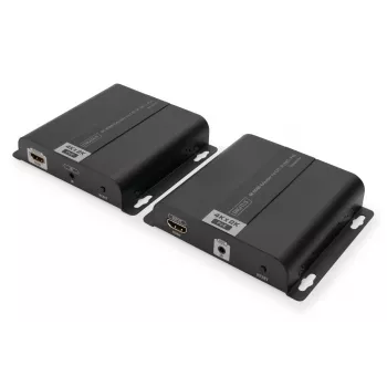 DIGITUS Σετ επέκτασης 4K HDMI over IP/CAT 5, 6 (120 m) πλήρως τροφοδοτούμενο με POE, UHD 4K/30Hz