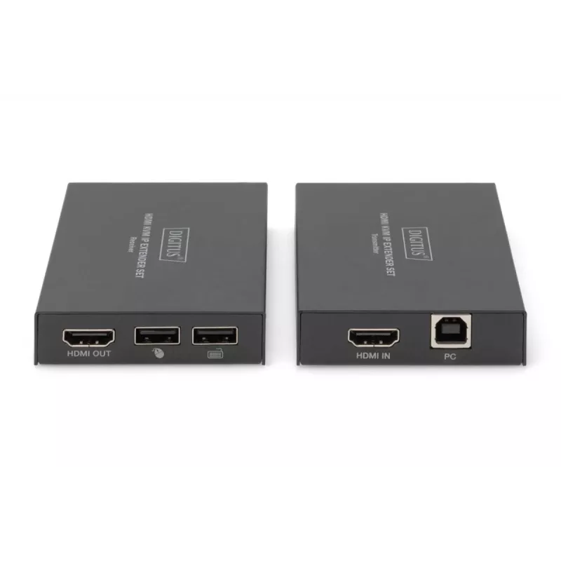Πομποδέκτης & δέκτης AV, Digitus, Σετ επέκτασης HDMI KVM IP, 1920 x 1200 Pixel, 150 m