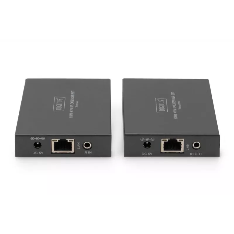 Πομποδέκτης & δέκτης AV, Digitus, Σετ επέκτασης HDMI KVM IP, 1920 x 1200 Pixel, 150 m