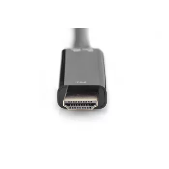 Digitus Προσαρμογέας 4K HDMI HDMI σε DisplayPort 0,2 m HDMI Type-A USB