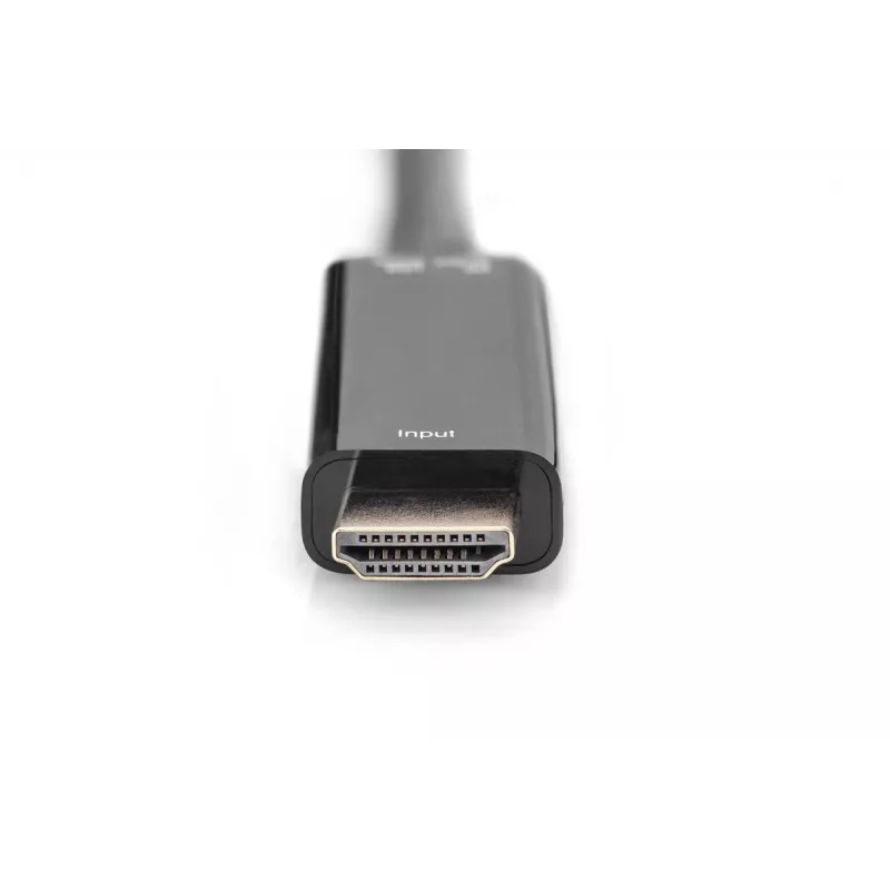 Digitus Προσαρμογέας 4K HDMI HDMI σε DisplayPort 0,2 m HDMI Type-A USB